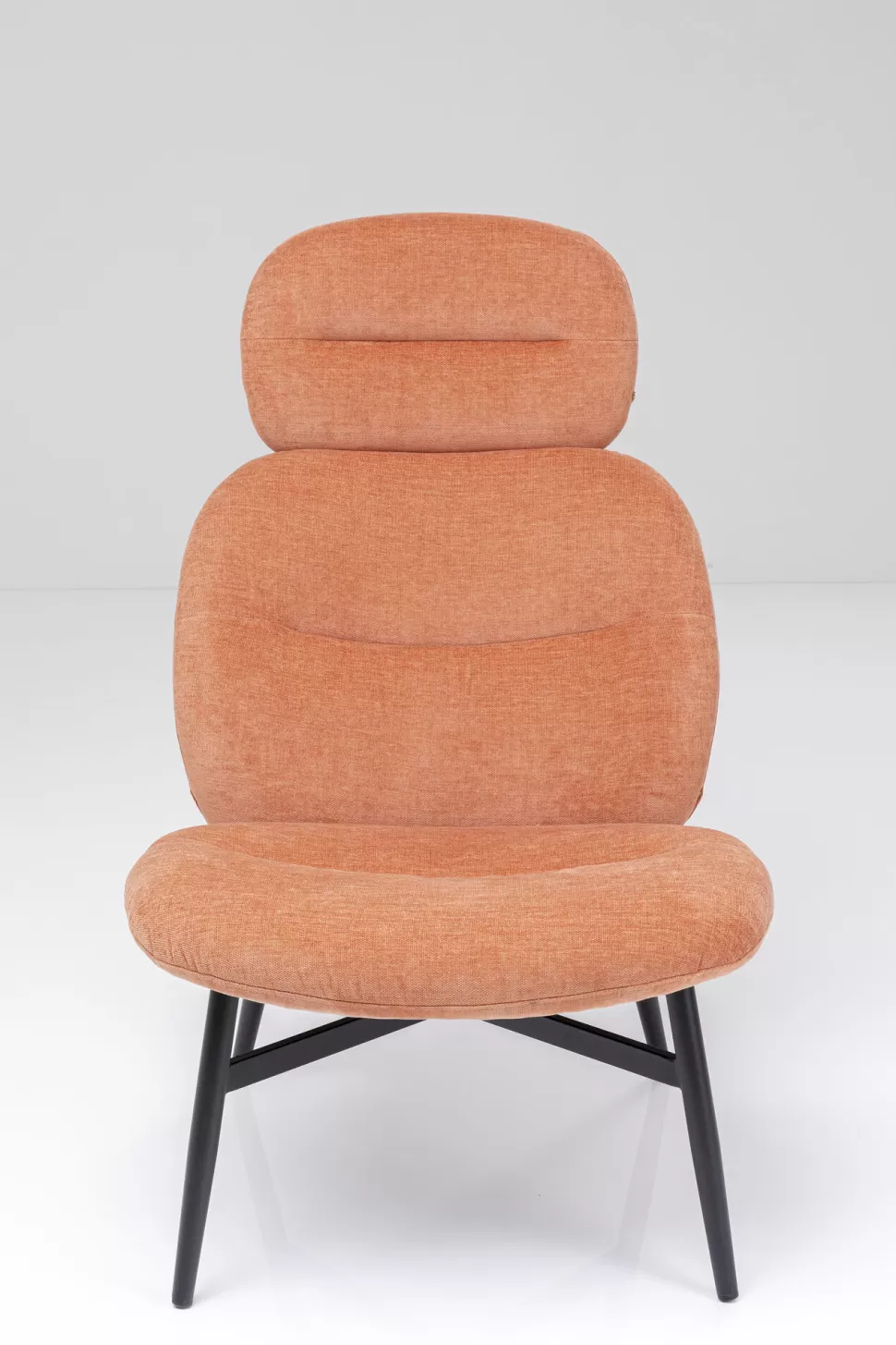 Fotele-KARE Design Fotel Elodie 67x105 Cm Jasnobrązowy - Nogi Czarne