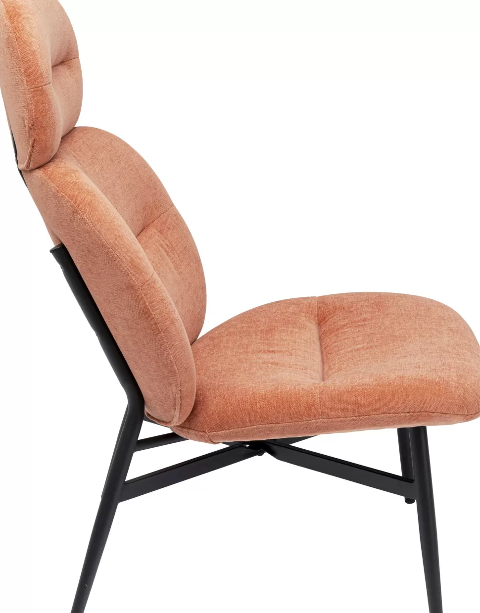 Fotele-KARE Design Fotel Elodie 67x105 Cm Jasnobrązowy - Nogi Czarne