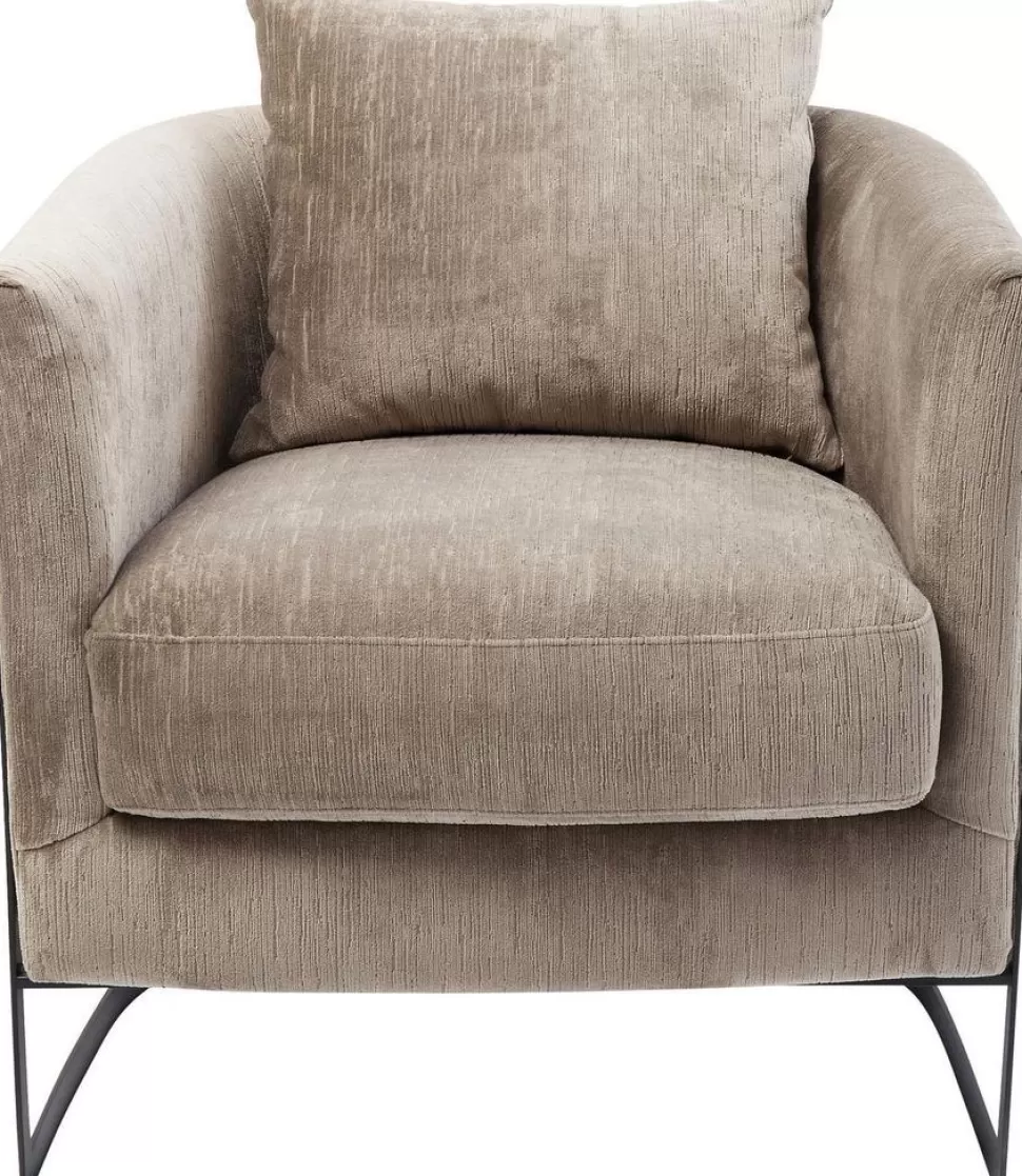 Fotele-KARE Design Fotel La Vida 76x74 Cm Beżowy