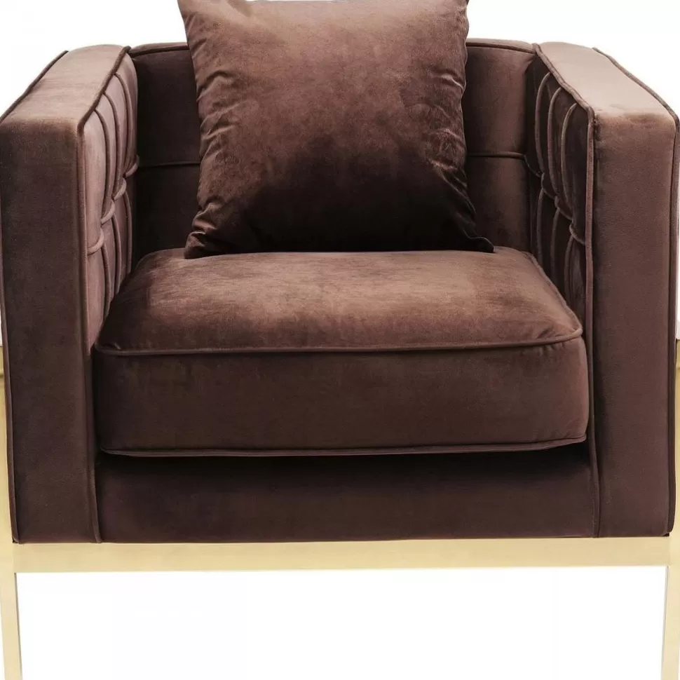 Fotele-KARE Design Fotel Loft 81x70 Cm Brązowy