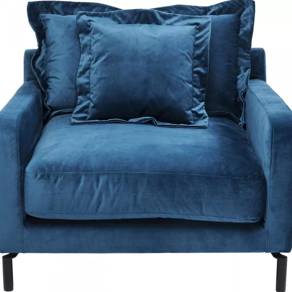 Fotele-KARE Design Fotel Lullaby 102x70 Cm Petrol