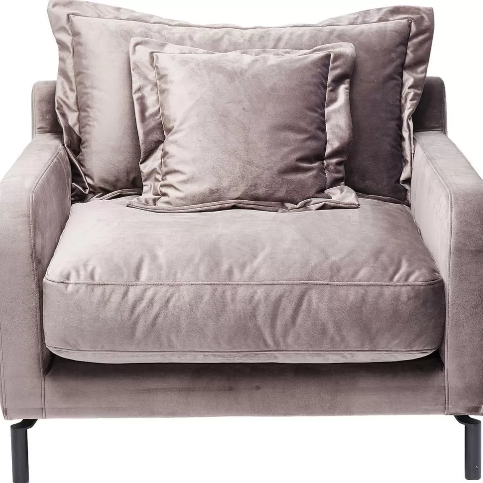 Fotele-KARE Design Fotel Lullaby 102x70 Cm Taupe