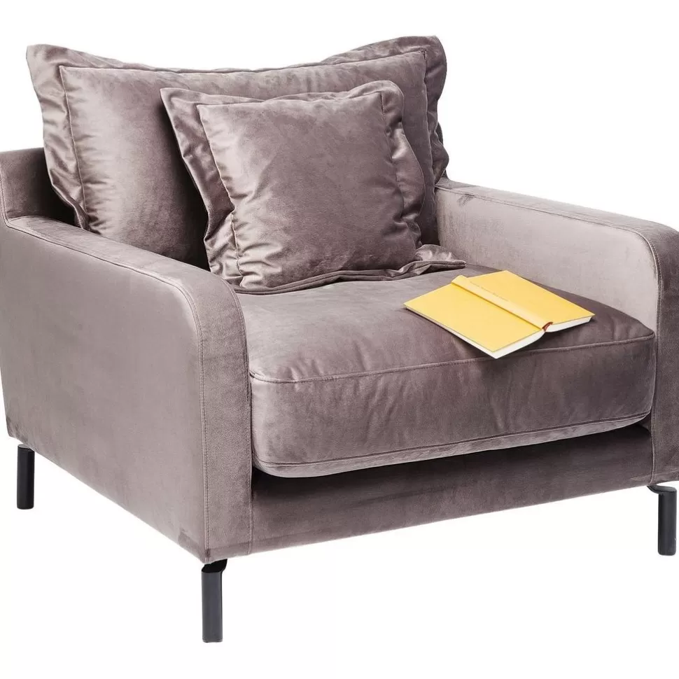Fotele-KARE Design Fotel Lullaby 102x70 Cm Taupe