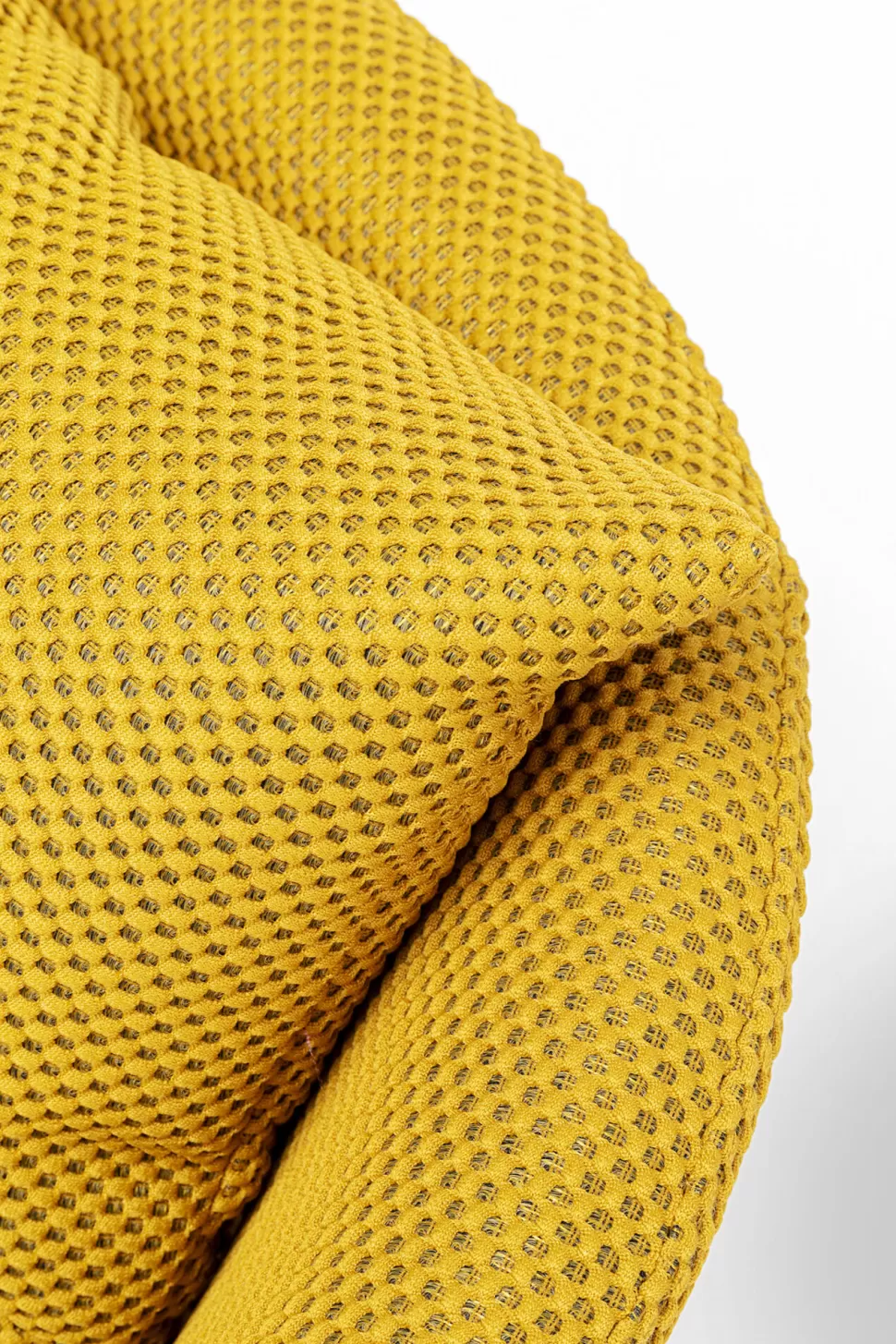 Fotele-KARE Design Fotel Nowoczesny Do Salonu żółty Nogi Stalowe Czarne 78x71 Cm