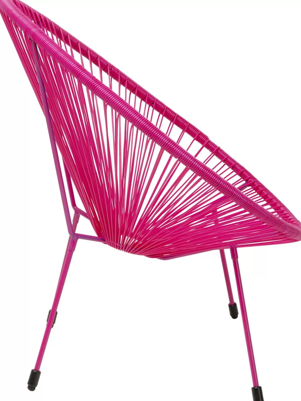 Fotele-KARE Design Fotel Ogrodowy Różowy żyłkowy 73x85 Cm