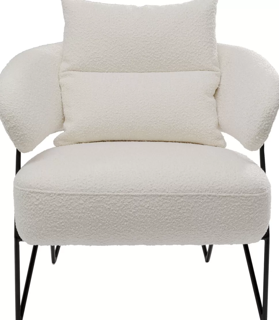 Fotele-KARE Design Fotel Peppo 78x71 Cm Biały