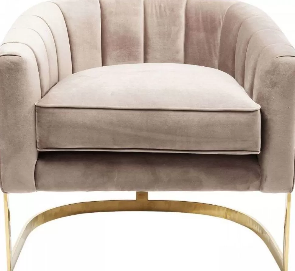 Fotele-KARE Design Fotel Pure Elegance 77x71 Cm Beżowy