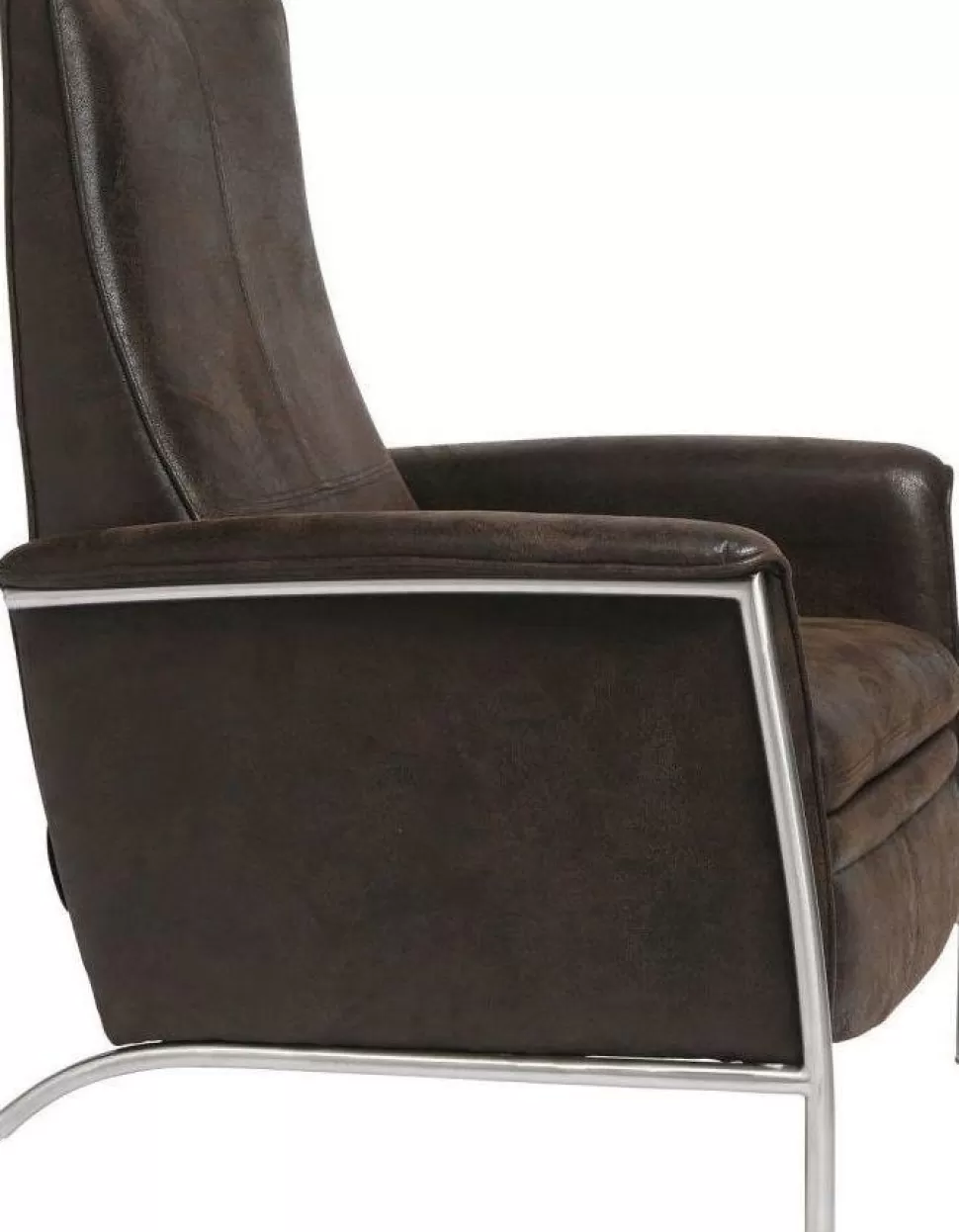 Fotele-KARE Design Fotel Rozkładany Lazy 72x104 Cm Brązowy
