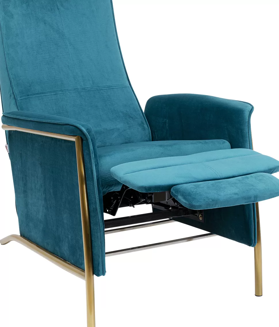 Fotele-KARE Design Fotel Rozkładany Lazy Velvet 70x104 Cm