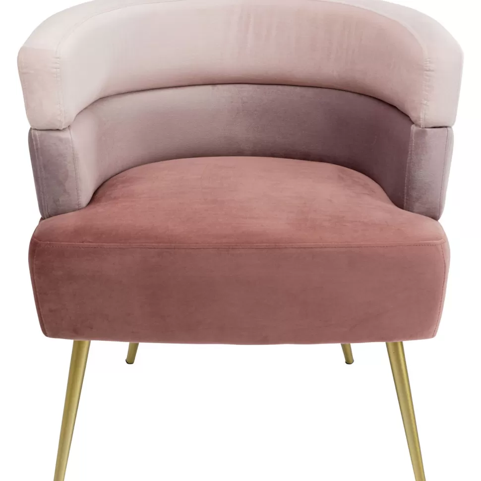 Fotele-KARE Design Fotel Sandwich 65x74 Cm Odcienie Różu