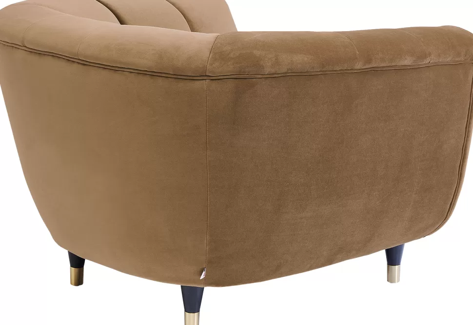Fotele-KARE Design Fotel Spectra 108x74 Cm Jasnobrązowy