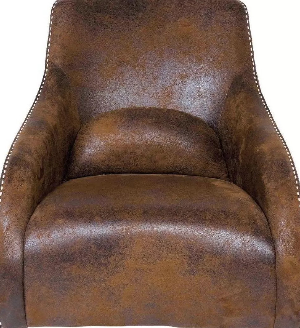 Fotele-KARE Design Fotel Swing Ritmo 76x83 Cm Brązowy