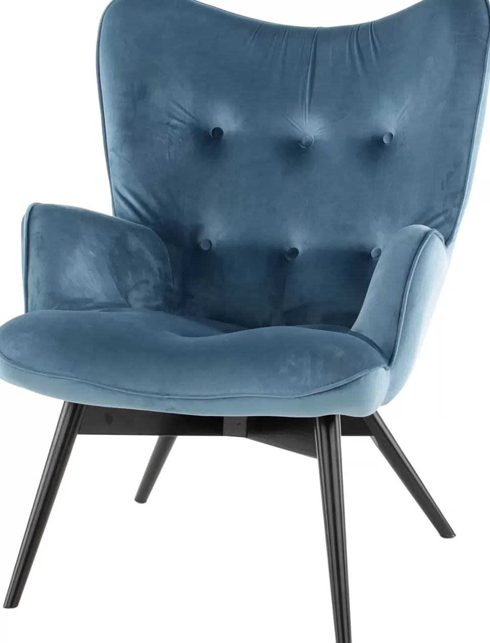 Fotele-KARE Design Fotel Vicky 73x94 Cm Niebieski