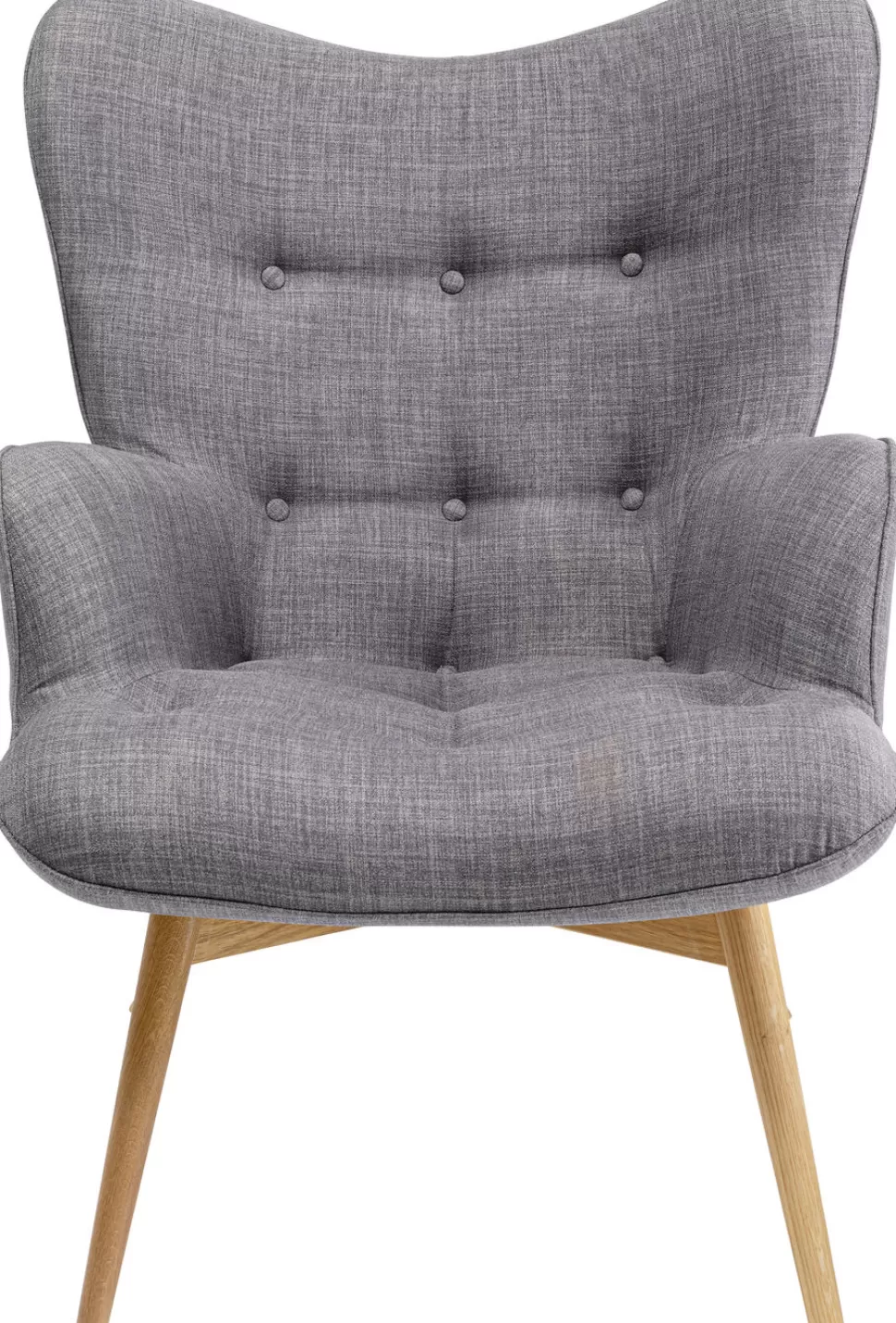 Fotele-KARE Design Fotel Vicky 73x94 Cm Szary