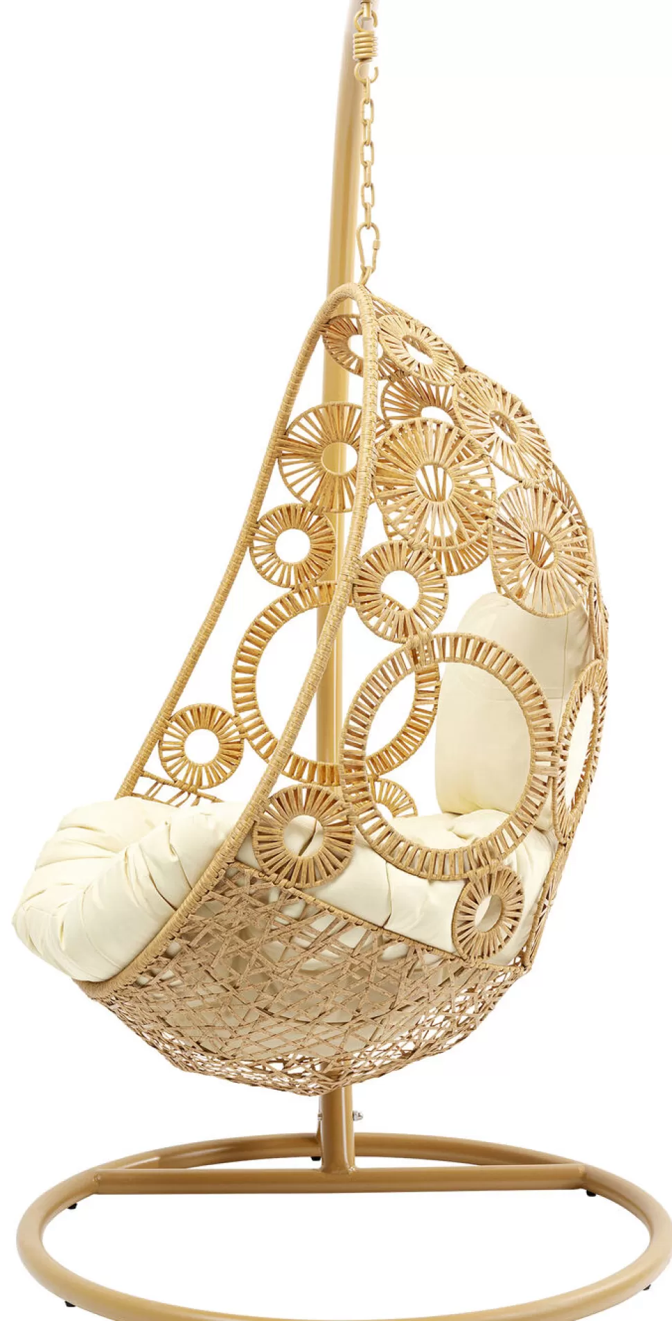 Fotele-KARE Design Fotel Wiszący Ibiza 120x209 Cm Naturalny