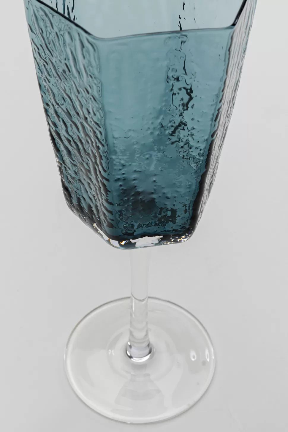 Zastawa Stołowa | Kieliszki-KARE Design Kieliszek Do Białego Wina Szklany Niebieski 300 Ml 22 Cm