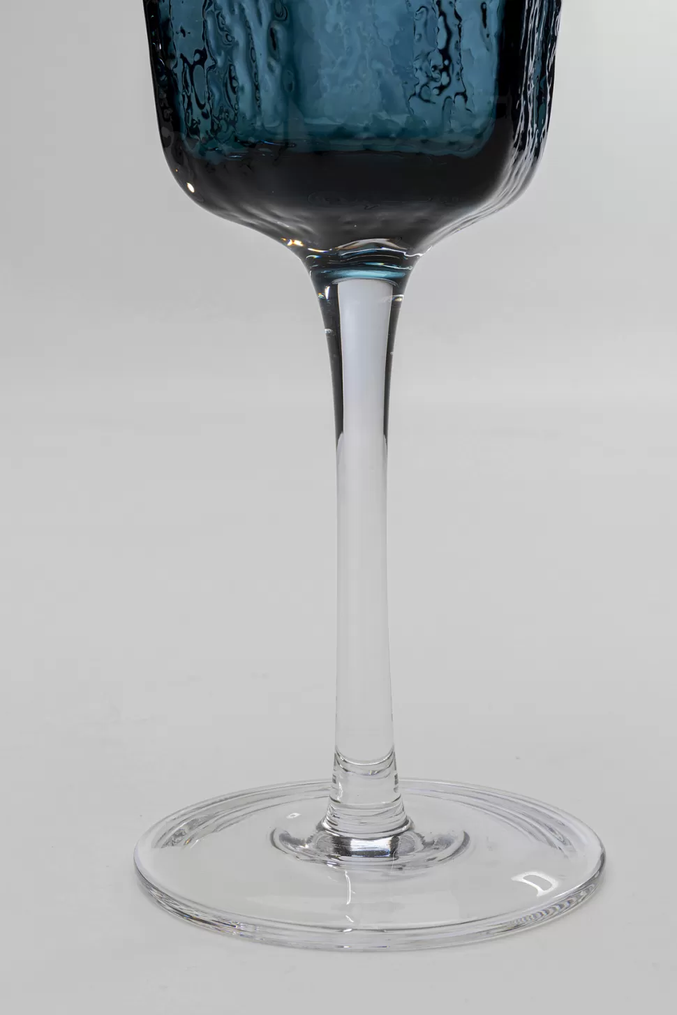 Zastawa Stołowa | Kieliszki-KARE Design Kieliszek Do Białego Wina Szklany Niebieski 300 Ml 22 Cm