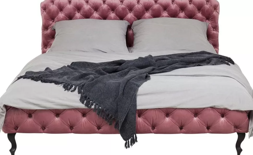 Łóżka-KARE Design Łóżko Desire 160x200 Cm Różowe