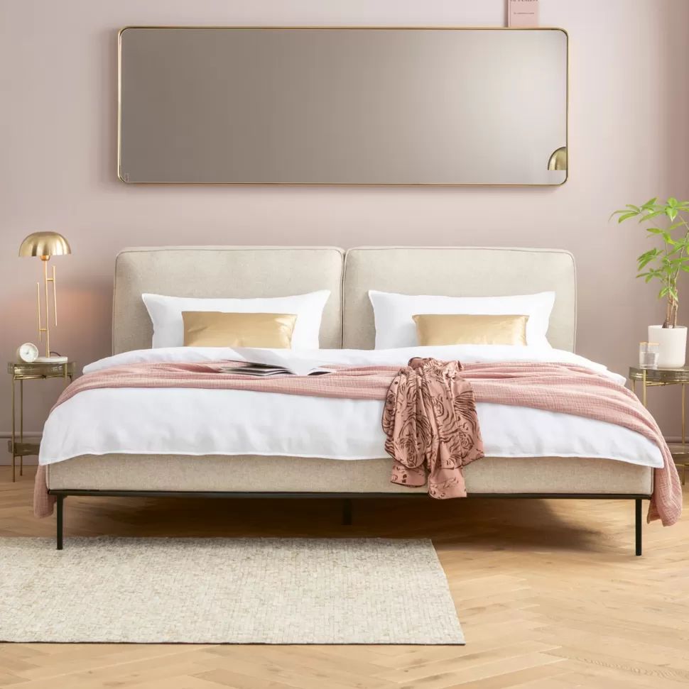 Łóżka-KARE Design Łóżko East Side 180x200 Cm Kremowe