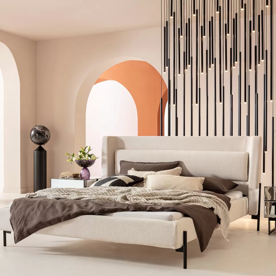 Łóżka-KARE Design Łóżko Tivoli 160x200 Cm Ecru