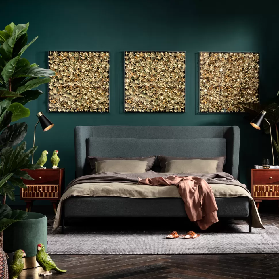 Łóżka-KARE Design Łóżko Tivoli 160x200 Cm Zielone