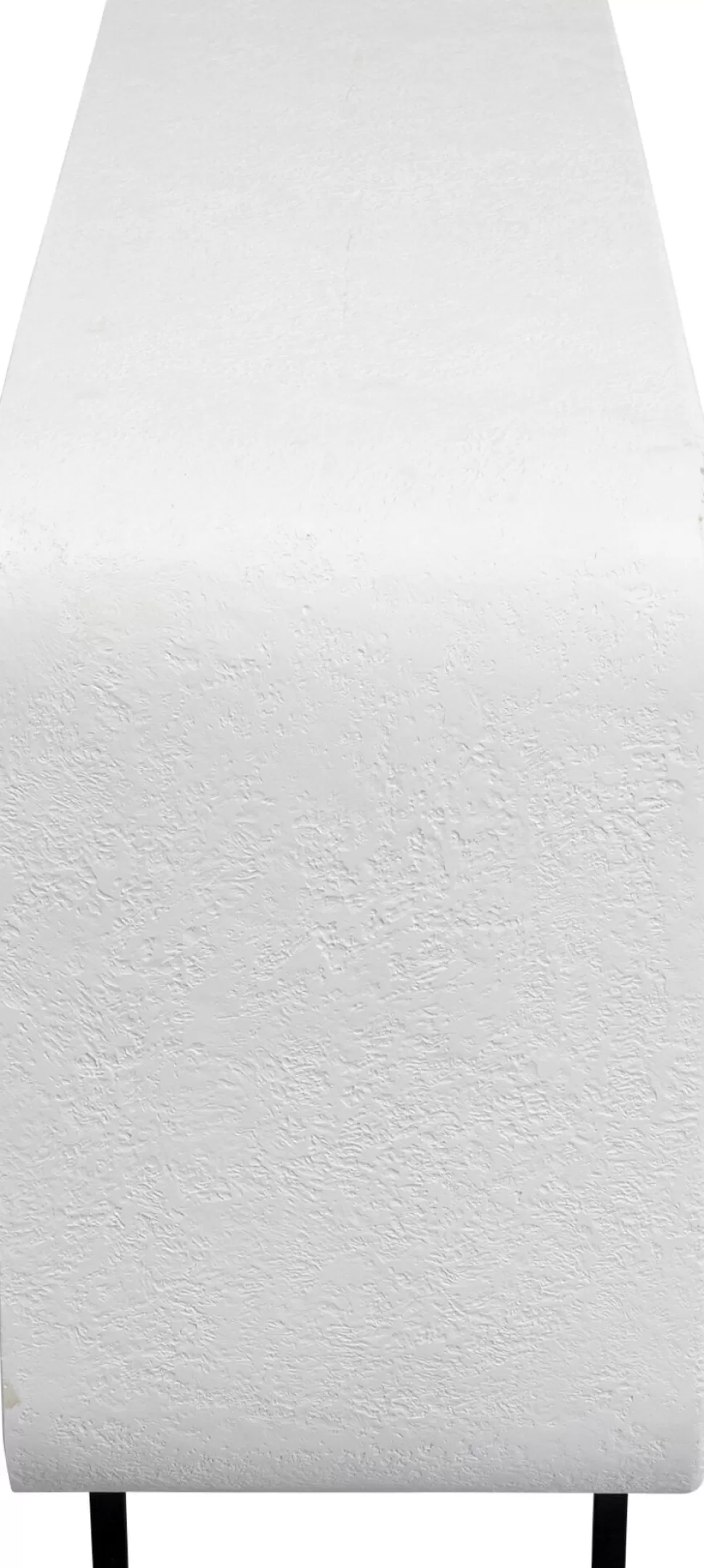 Komody-KARE Design Komoda 3-drzwiowa Biała Skandynawska Drewno I MDF Nogi Czarne 160x75 Cm