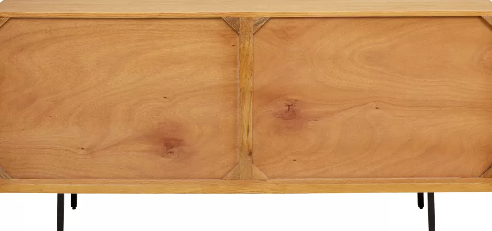 Komody-KARE Design Komoda 3-drzwiowa Do Salonu Drewno Mango Ręczne Wykonanie 160x75 Cm