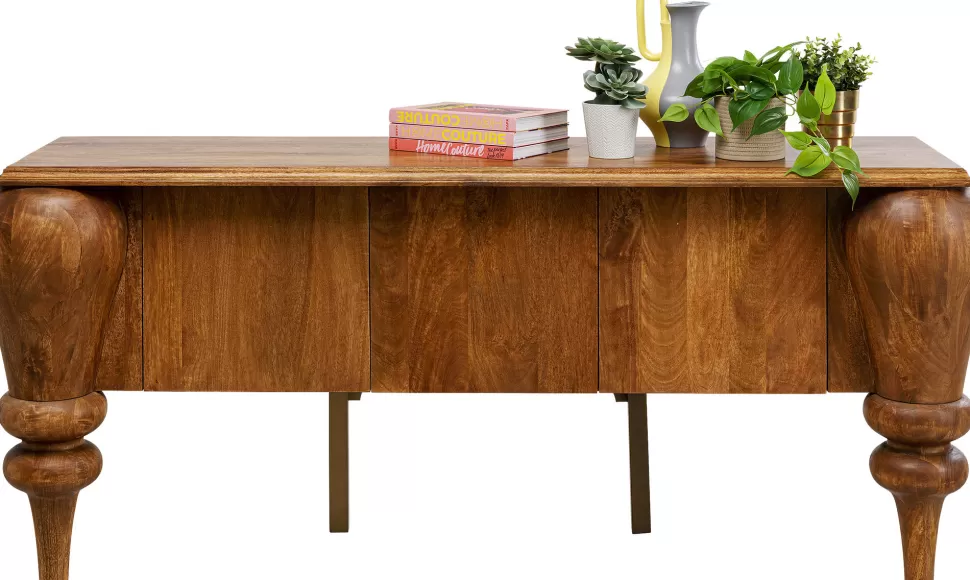 Komody-KARE Design Komoda 3-drzwiowa Z Litego Drewna Mango 200x88 Cm