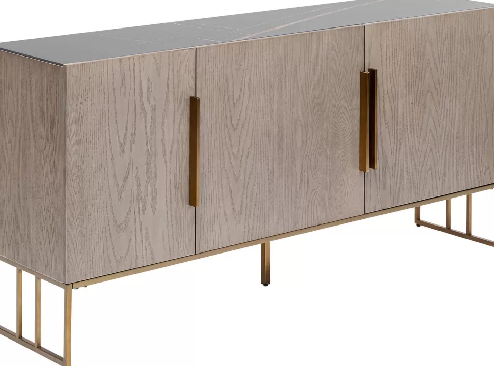 Komody-KARE Design Komoda Cesaro 160x75 Cm Naturalna - Blat Ceramika