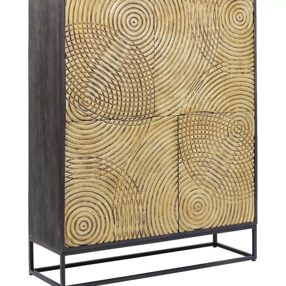 Komody-KARE Design Komoda Circulo 120x150 Cm Czarno-złota