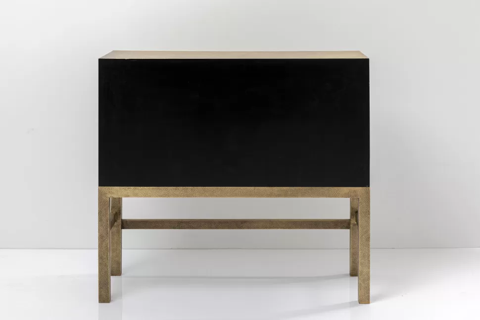 Komody-KARE Design Komoda Ekskluzywna Z Szufladami Antyczne Złoto Ręczne Wykonanie 110x105 Cm