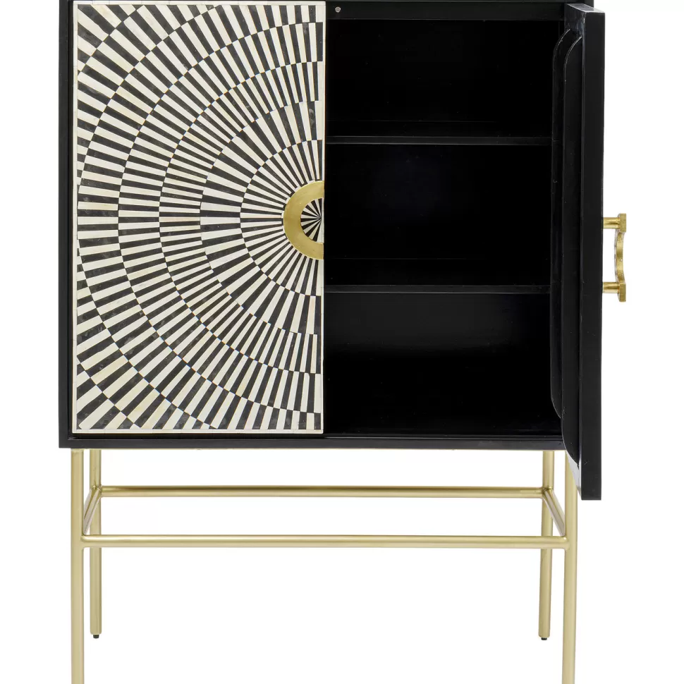 Komody-KARE Design Komoda Electro 100x140 Cm Czarna