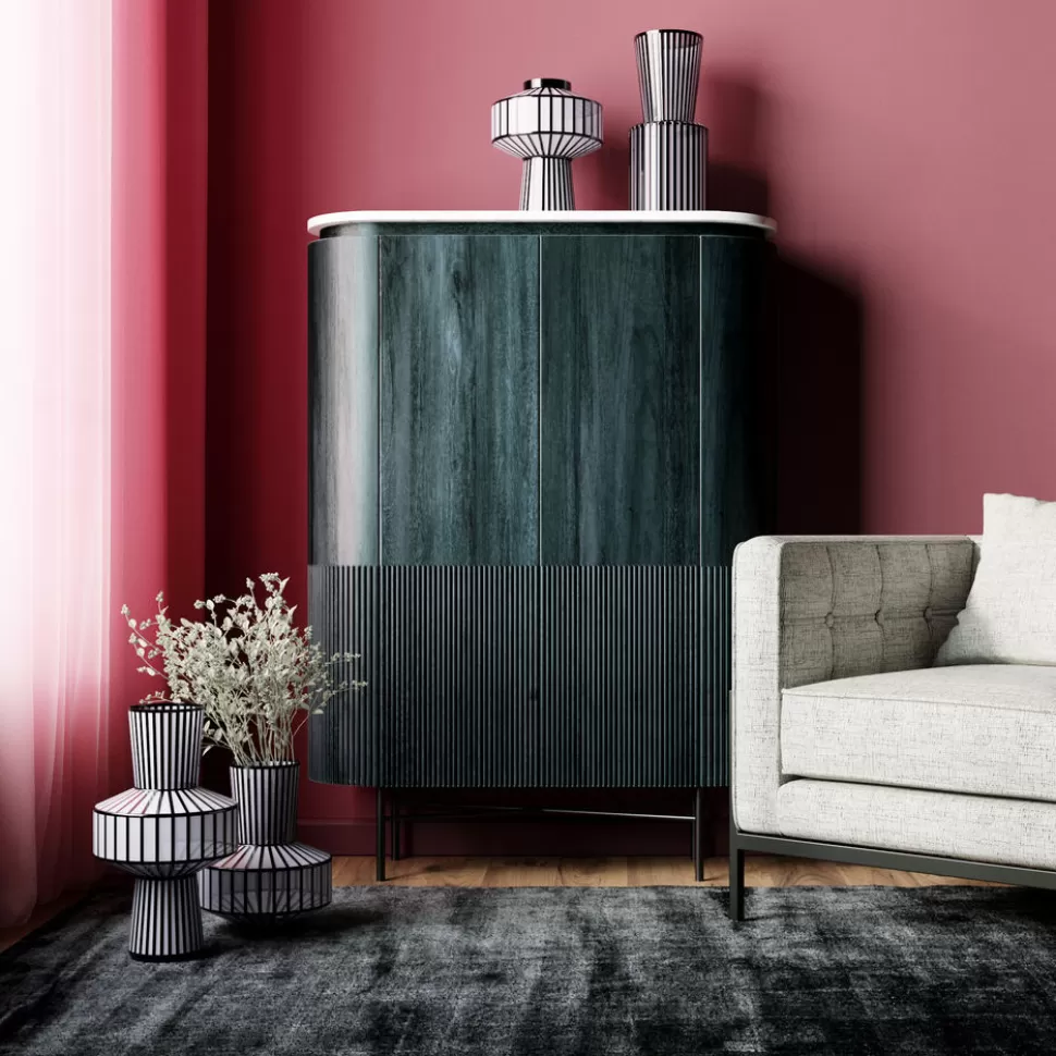 Komody-KARE Design Komoda Glenn 100x138 Cm Ciemnoszara