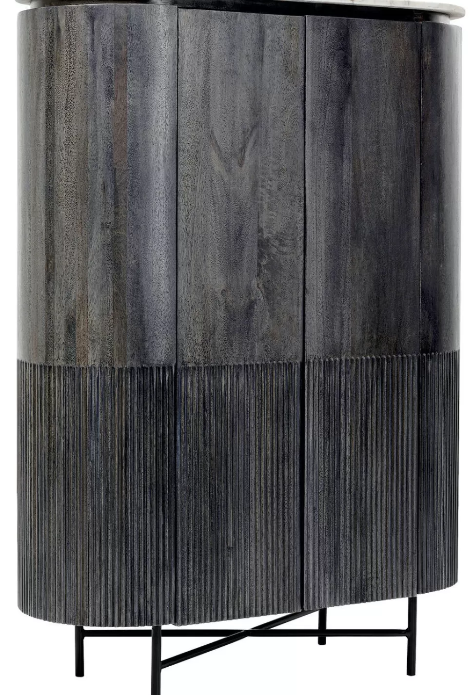Komody-KARE Design Komoda Glenn 100x138 Cm Ciemnoszara
