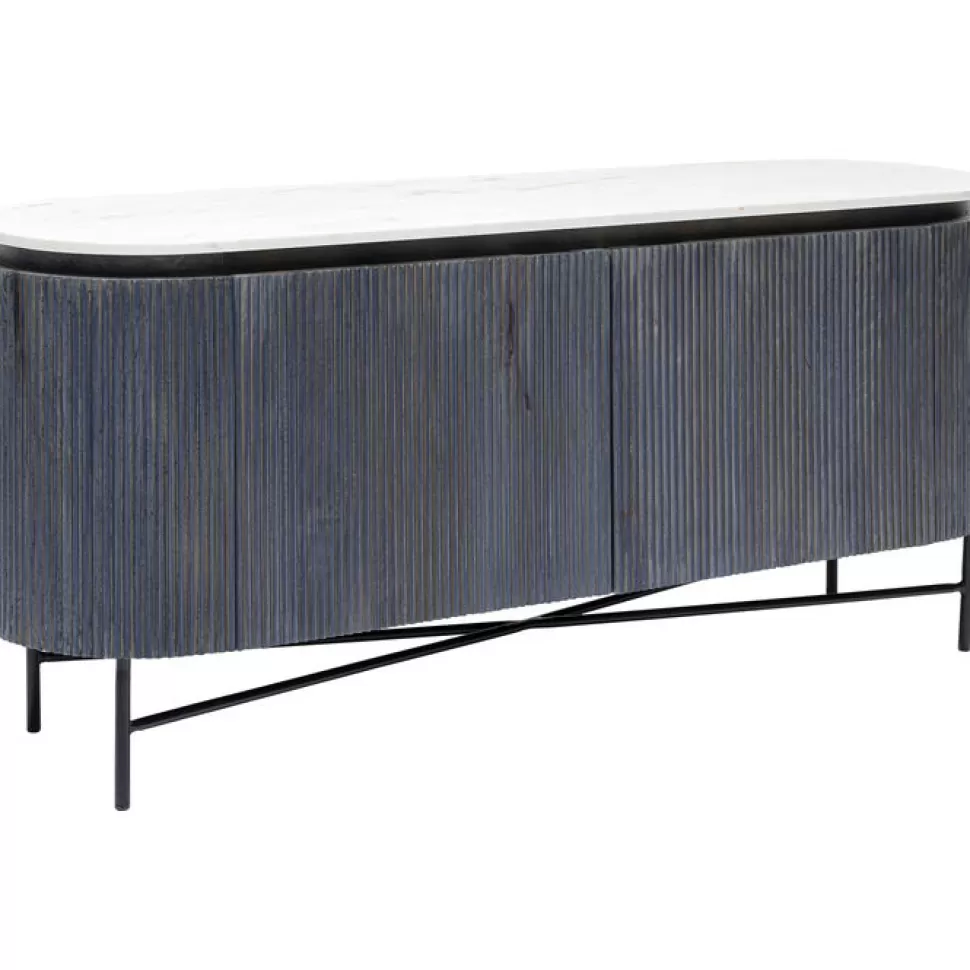 Komody-KARE Design Komoda Glenn 160x75 Cm Biało-szara