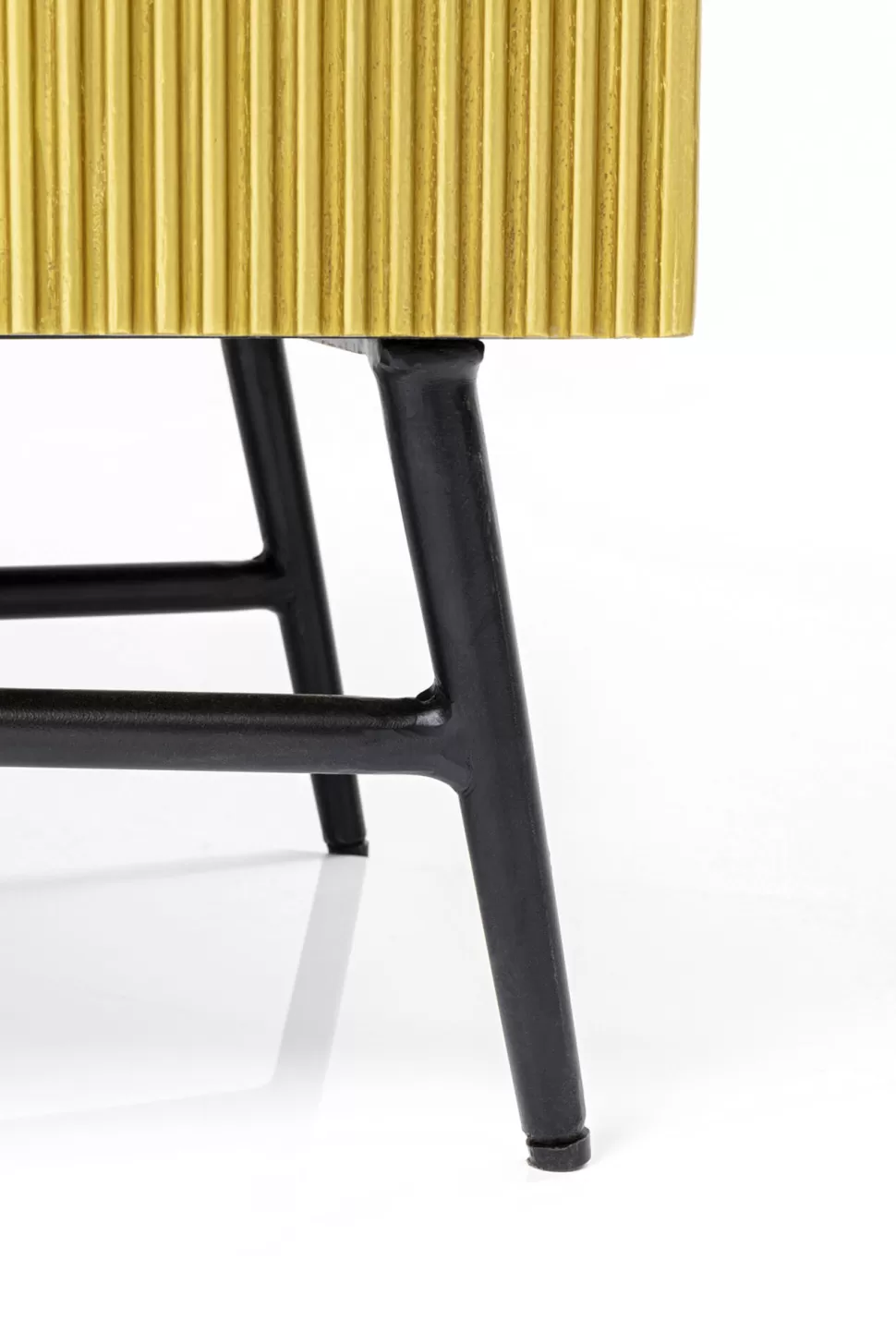 Komody-KARE Design Komoda Goldie 160x86 Cm Drewno Mango Złota - Blat Zielony Marmur
