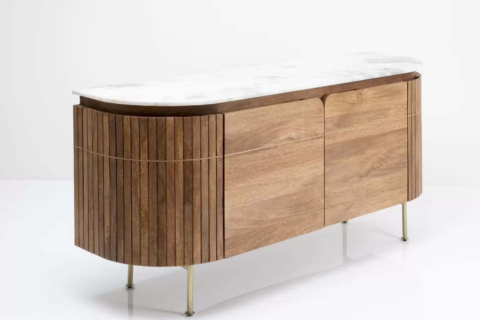 Komody-KARE Design Komoda Grace 160x78 Cm Drewno Mango - Blat Marmur