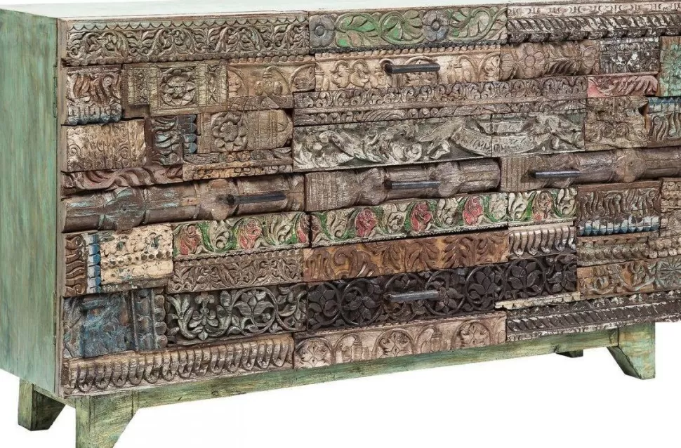 Komody-KARE Design Komoda Shanti Surprise Puzzle 160x90 Cm Kolorowa