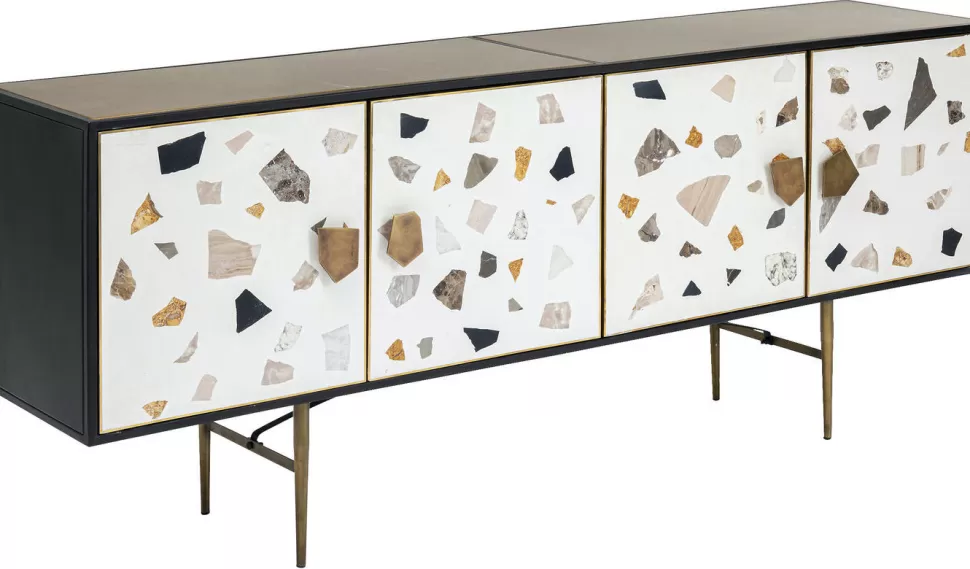 Komody-KARE Design Komoda Terrazzo 183x77 Cm Kolorowa
