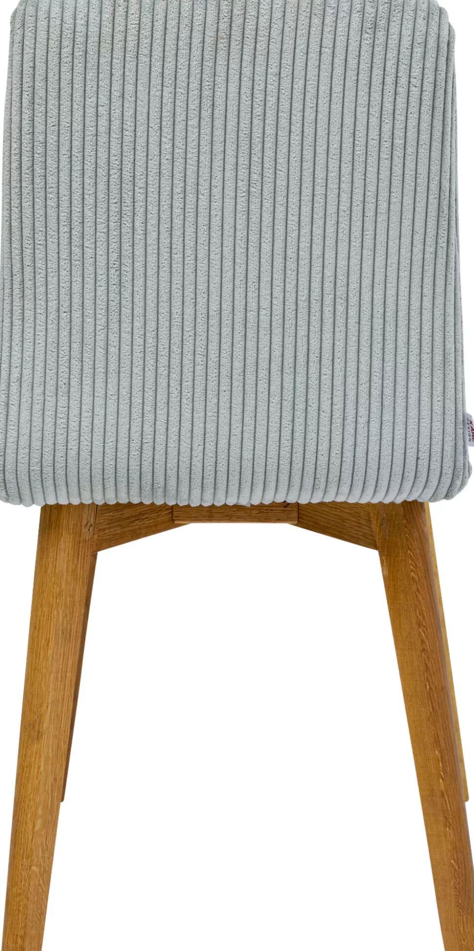Krzesła-KARE Design Krzesło Do Jadalni Tapicerka Jasnoniebieska Nogi Dębowe Olejowane 44x92 Cm