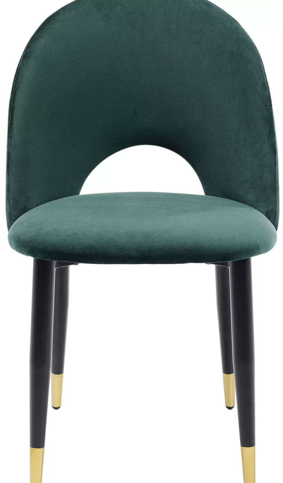 Krzesła-KARE Design Krzesło Iris Velvet 49x84 Cm Zielone