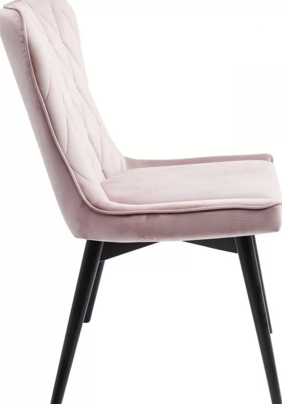 Krzesła-KARE Design Krzesło Marshall Velvet 57x89 Cm Pudrowy Róż