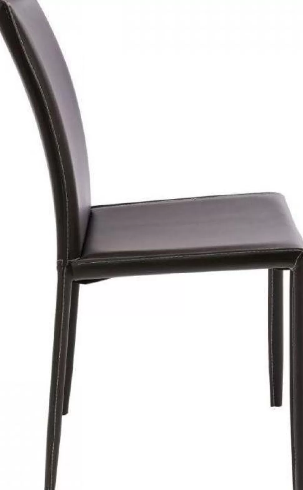 Krzesła-KARE Design Krzesło Milano 47x91 Cm Brązowe Skóra Mielona