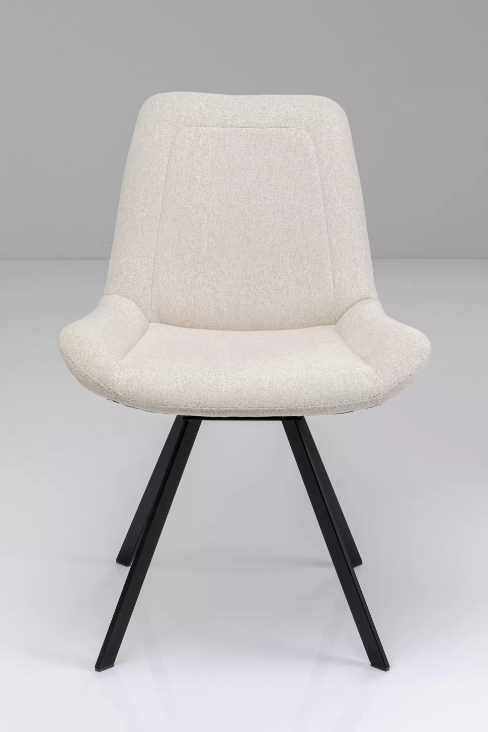 Krzesła-KARE Design Krzesło Obrotowe Baron 57x88 Cm Kremowe