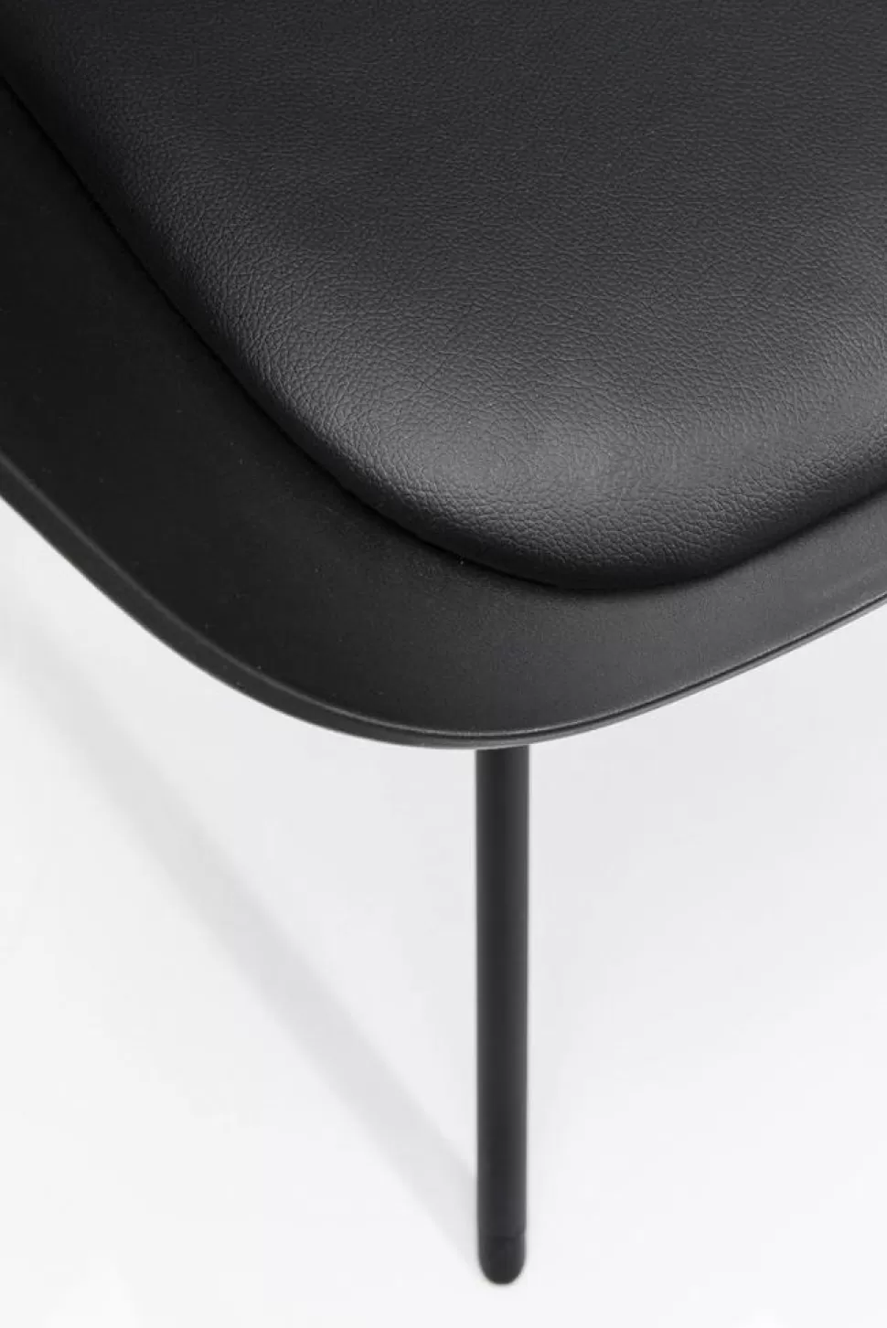 Krzesła-KARE Design Krzesło Obrotowe Z Podłokietnikami Bel Air 58x78 Cm Czarne Ekoskóra