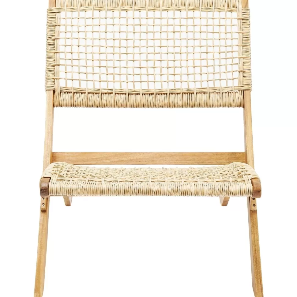 Krzesła-KARE Design Krzesło Ogrodowe Copacabana 78x73 Cm Naturalne