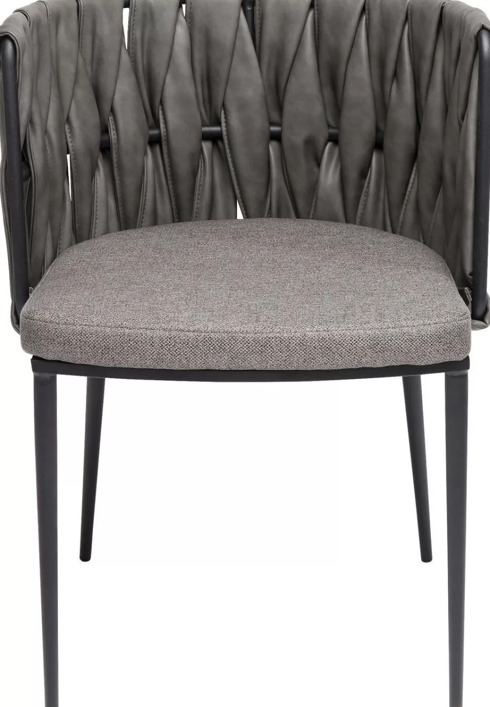 Krzesła-KARE Design Krzesło Z Podłokietnikami Cheerio 55x75 Cm Szare