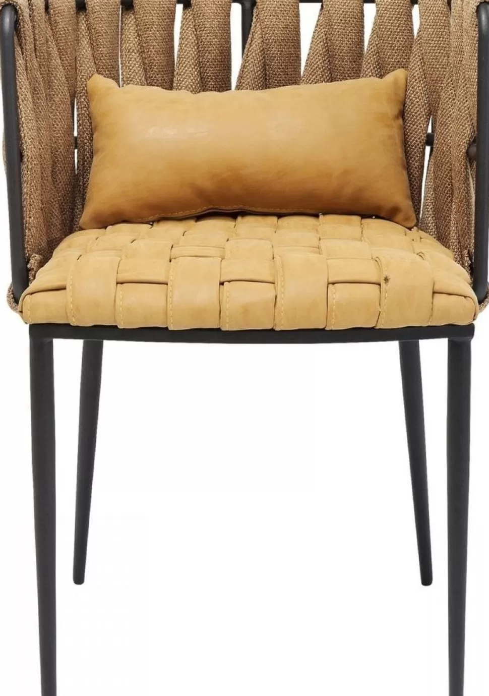 Krzesła-KARE Design Krzesło Z Podłokietnikami Cheerio 55x75 Cm żółte