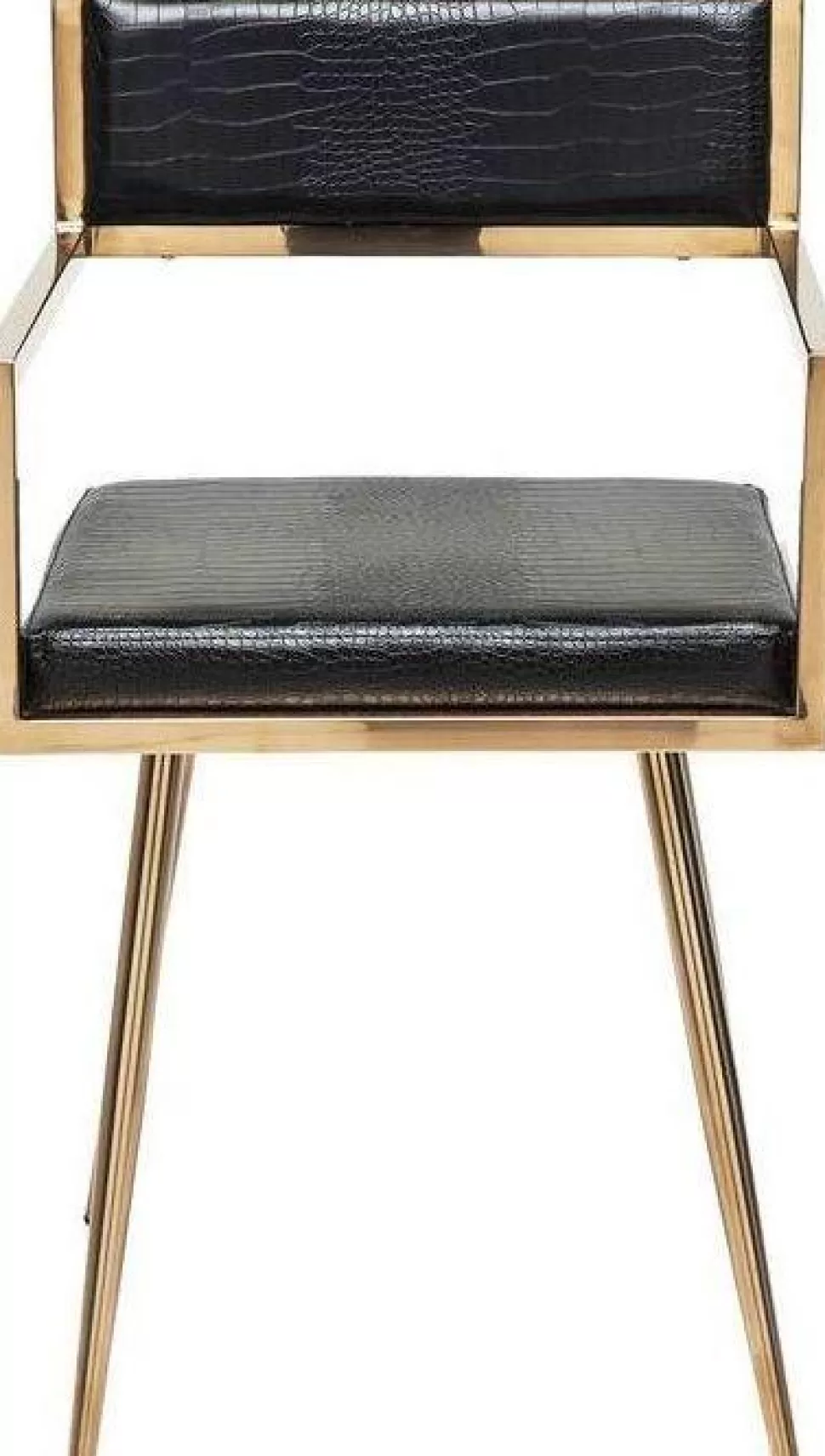 Krzesła-KARE Design Krzesło Z Podłokietnikami Jazz 49x81 Cm Czarno-miedziane