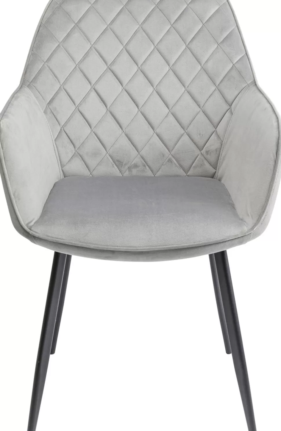 Krzesła-KARE Design Krzesło Z Podłokietnikami Kayla 59x89 Cm Szare